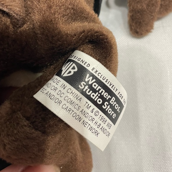 Warner Bros. 9” Taz Motorcycle Biker Beanie Plush Tazmanian Devil Looney Tunes - Picture 10 of 10